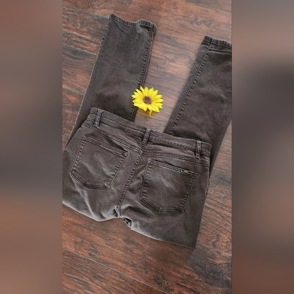 LRL BROWN STRAIGHT LEG JEANS - Picture 6 of 7